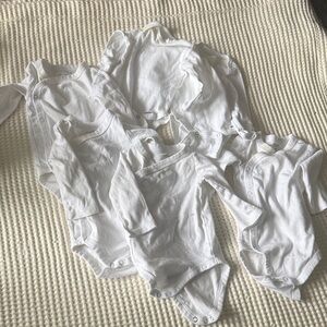 Cotton Classic White Kids Bodysuit bundle 6 pcs